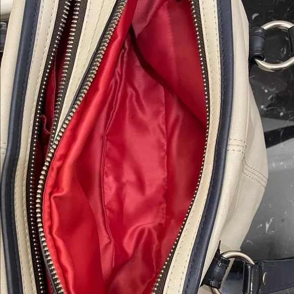 Coach Signature Canvas & Leather Satchel – Red/Pink Interior – Style No. 13382 - Picture 9 of 13